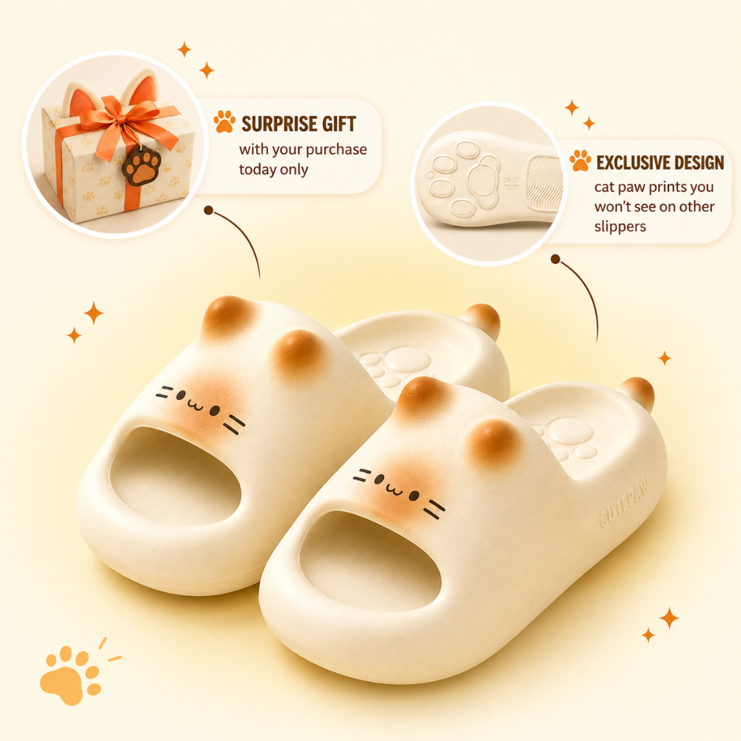 Paw Print Slippers