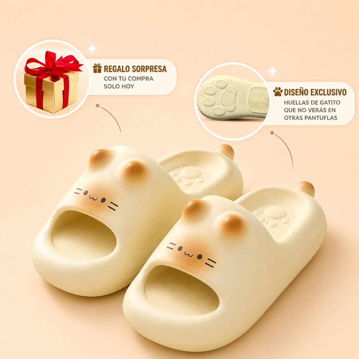 Chanclas Gatito